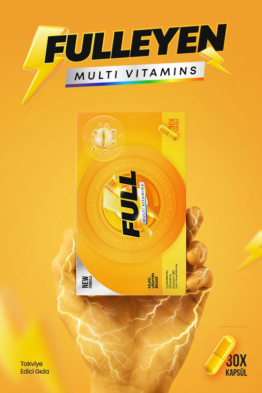 VitaminLife Full Multivitamin, Mineral ve Koenzim Q10 İçeren Takviye Edici Gıda 30 Kapsül
