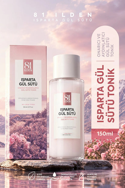 81 İlden Isparta Gül Sütü Onarıcı ve Aydınlatıcı Tonik 150 ml