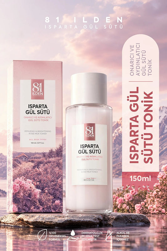 81 İlden Isparta Gül Sütü Onarıcı ve Aydınlatıcı Tonik 150 ml