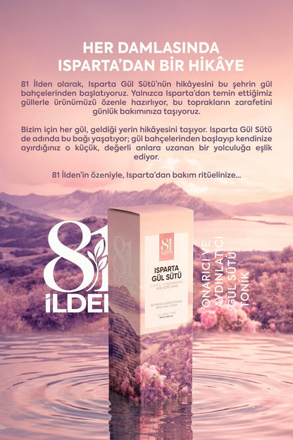 81 İlden Isparta Gül Sütü Onarıcı ve Aydınlatıcı Tonik 150 ml