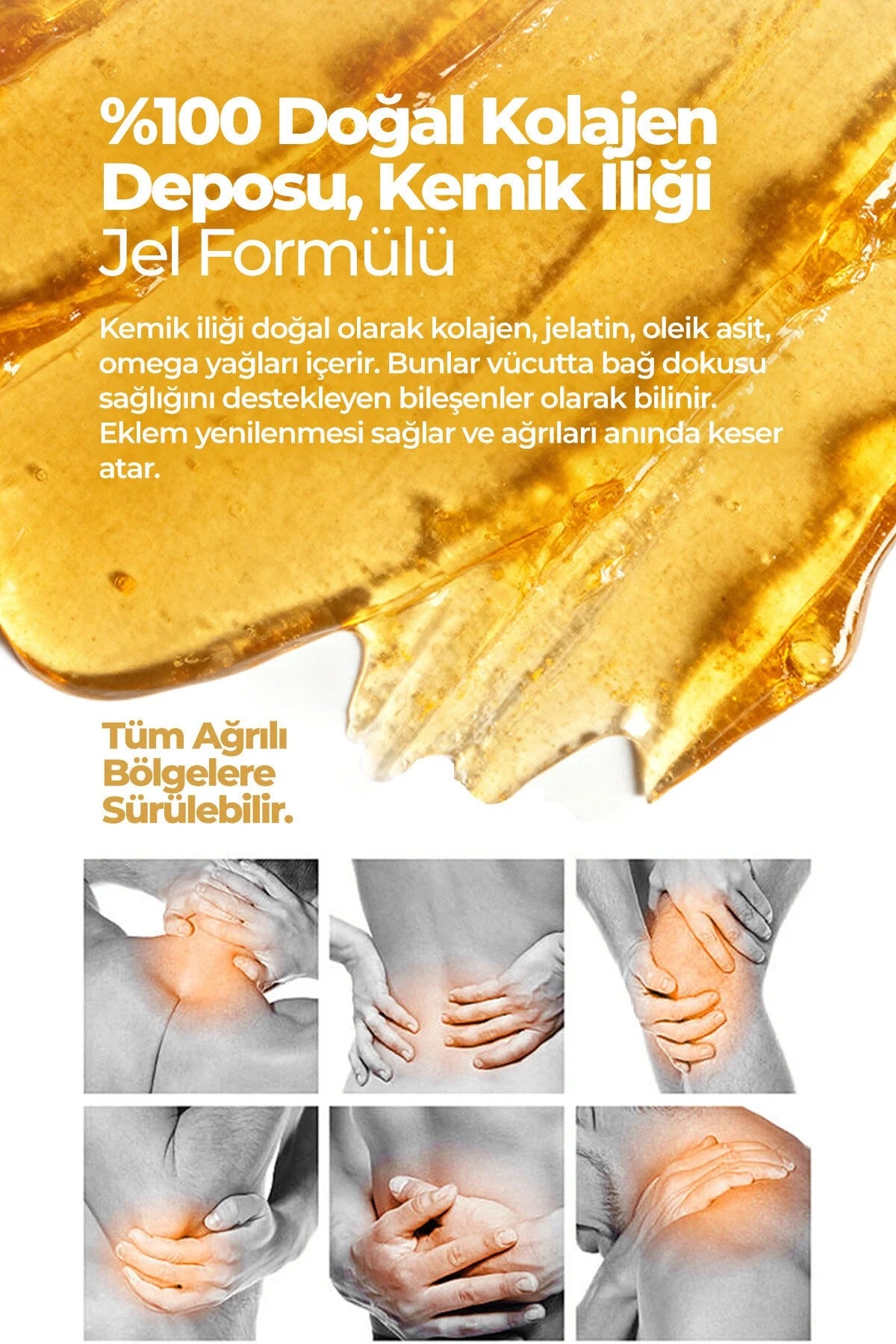 81 İlden Kemik İliği Jeli Kâfur, Biberiye Yağı ve Arnika Ekstraktlı Masaj Jeli 100 ml