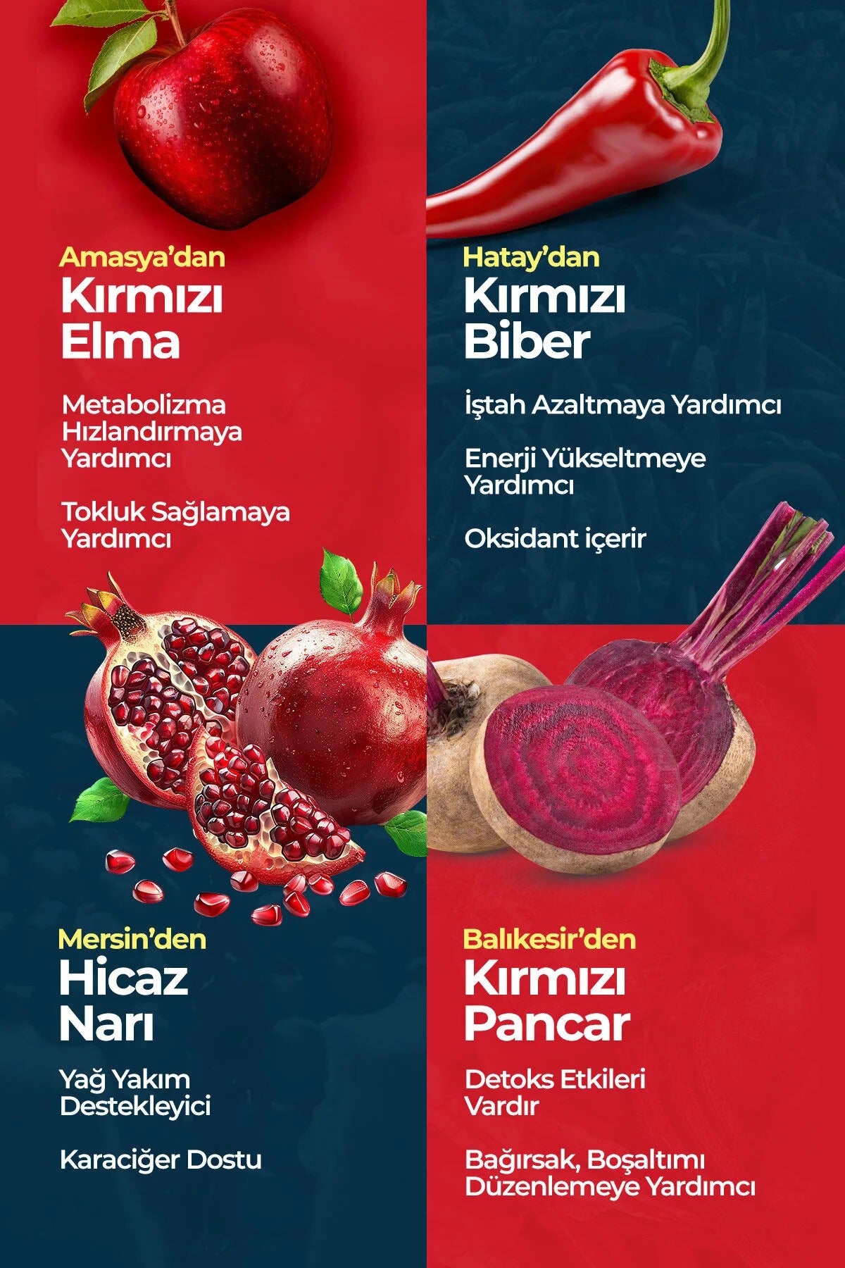 81 İlden Kırmızı Sirke Elma, Nar, Acı Biber ve Pancar Özü İçeren Bitkisel Sirke 250 ml
