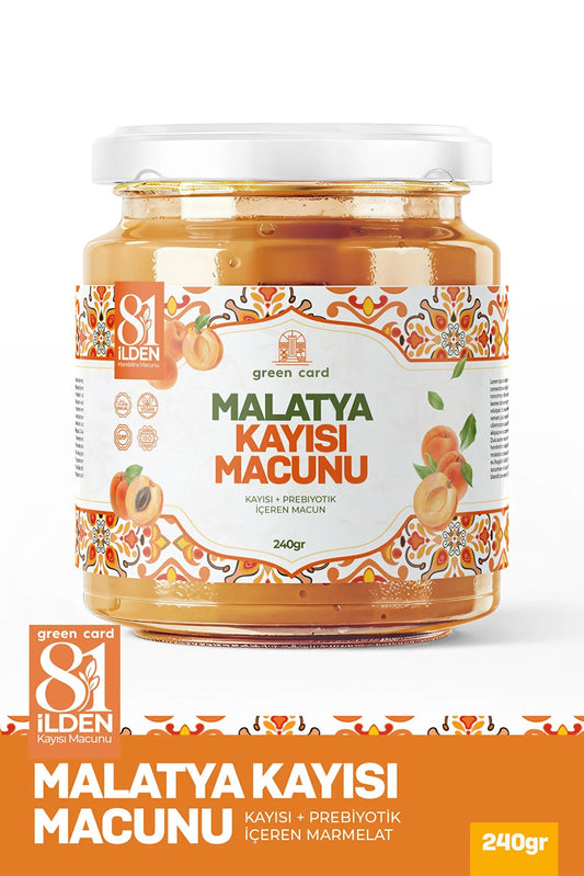 81 İlden Malatya Kayısı Macunu Prebiyotik İçeren Kayısı Macunu 240 g
