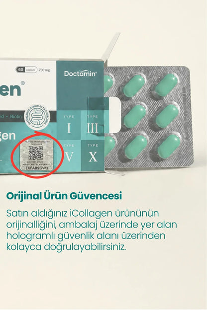 iCollagen Multi Collagen Complex 5 Tip Kolajen ve Prebiyotik 60 Tablet