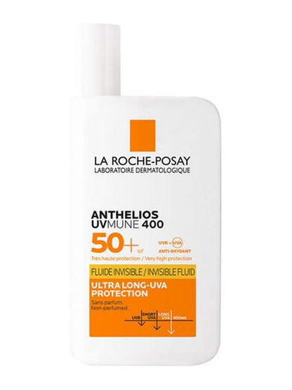 La Roche Posay Anthelios UVmune400 Invisible Fluid Tüm Cilt Tipleri İçin SPF50+ Yüz Güneş Kremi 50 ml