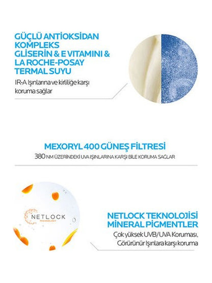 La Roche Posay Anthelios UVmune400 Invisible Fluid Tüm Cilt Tipleri İçin SPF50+ Yüz Güneş Kremi 50 ml