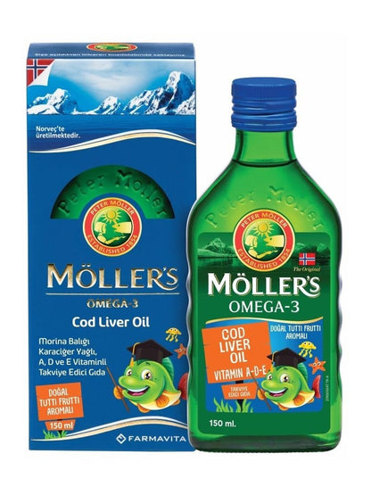 Möllers Omega-3 Balık Yağı Sıvı Formu 150 ml