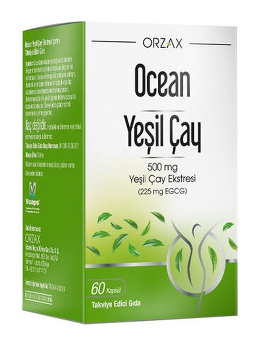 Orzax Ocean Green Tea Takviye Edici Gıda 60 Kapsül