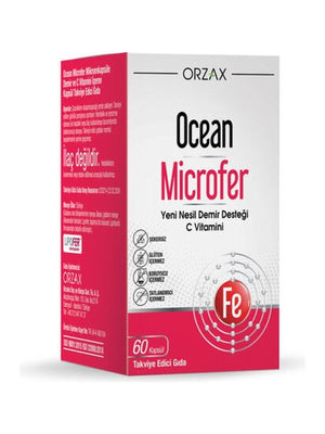 Orzax Ocean Microfer Demir ve C Vitamini 60 Kapsül