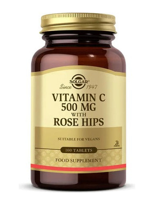 Solgar Vitamin C 500 mg with Rose Hips 100 Tablet