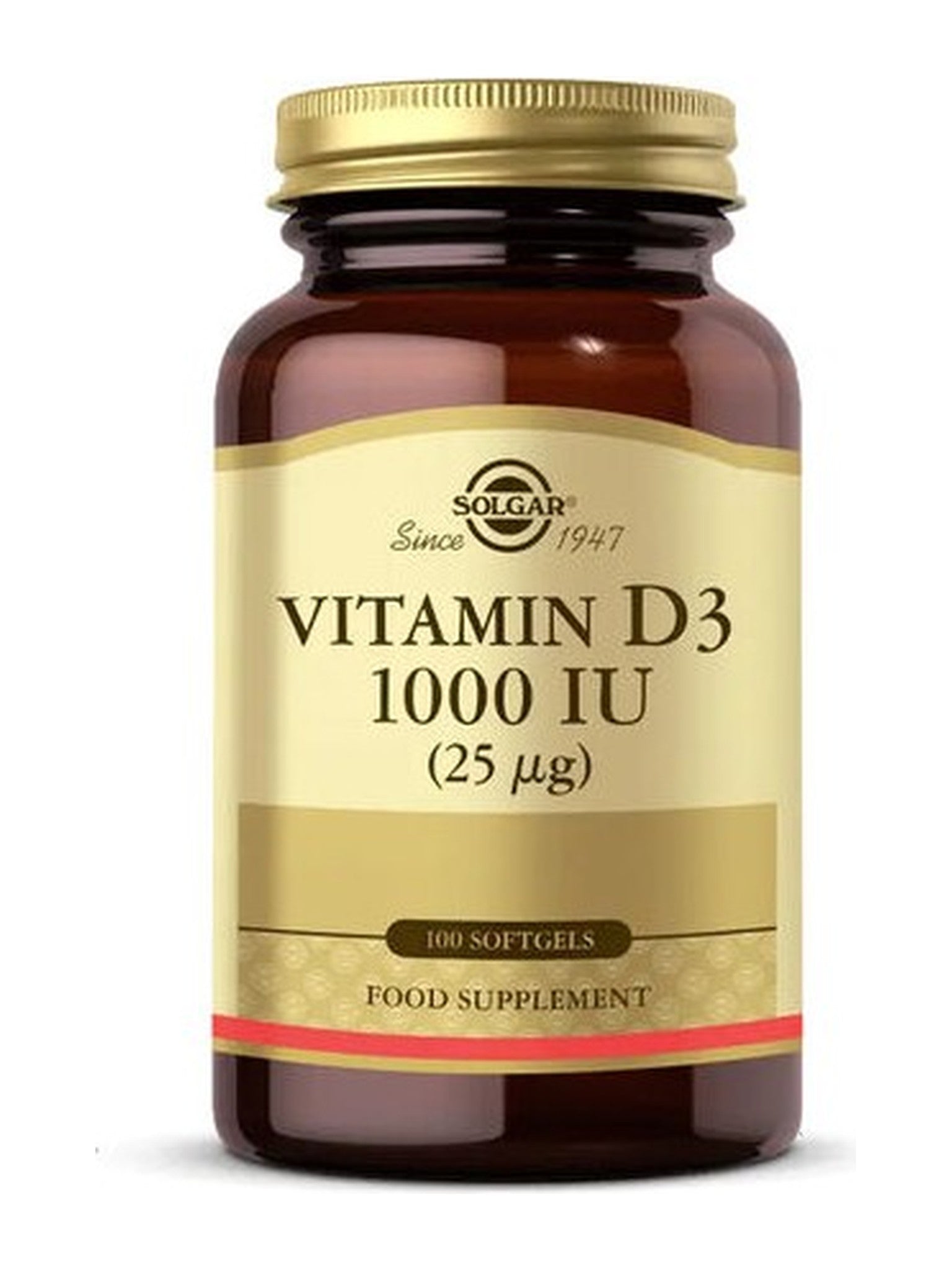 Solgar Vitamin D3 1000 IU (25 µg) 100 Yumuşak Jelatin Kapsül