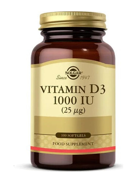 Solgar Vitamin D3 1000 IU (25 µg) 100 Yumuşak Jelatin Kapsül
