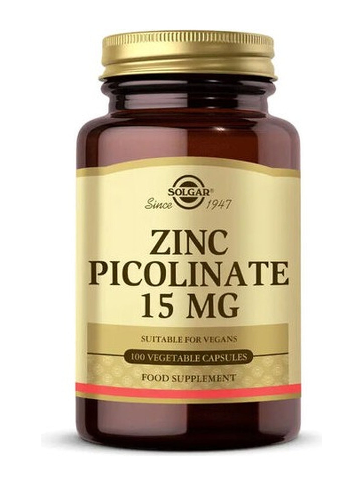 Solgar Zinc Picolinate 15 mg 100 Bitkisel Kapsül