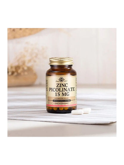 Solgar Zinc Picolinate 15 mg 100 Bitkisel Kapsül