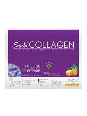 Suda Collagen Takviye Edici Gıda Ananas Aromalı 30 x 10 gr - Toz Saşe