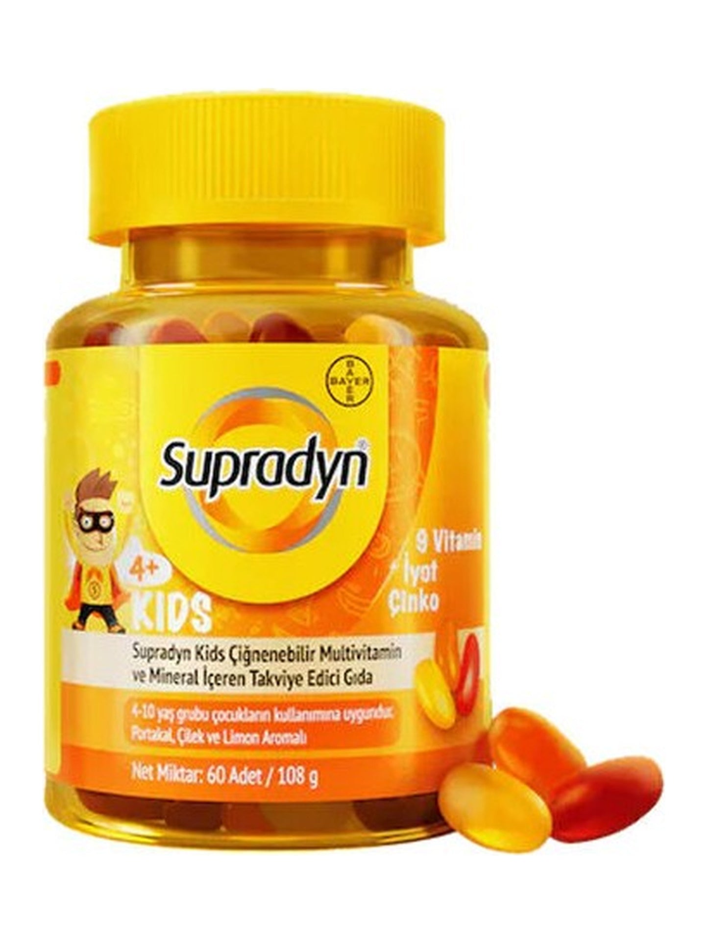 Supradyn Kids Çiğnenebilir Takviye Edici Gıda 60 Adet