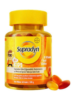 Supradyn Kids Çiğnenebilir Takviye Edici Gıda 60 Adet
