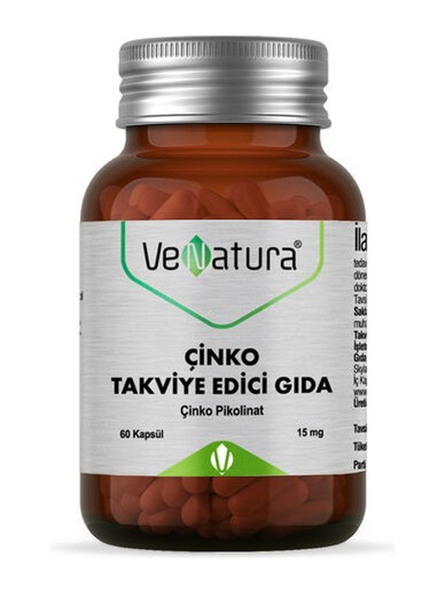 VeNatura Çinko Takviye Edici Gıda 60 Kapsül