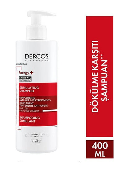 Vichy Dercos Energy+ Saç Dökülmesine Karşı Şampuan 400 ml
