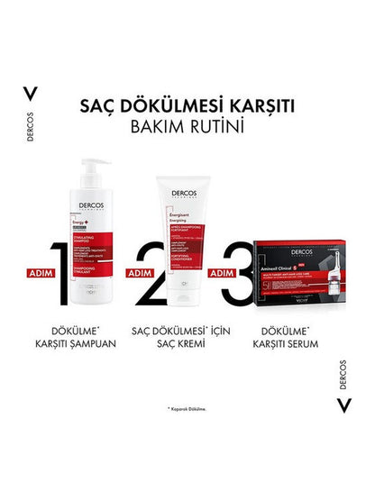 Vichy Dercos Energy+ Saç Dökülmesine Karşı Şampuan 400 ml