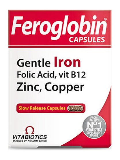 Vitabiotics Feroglobin Iron Takviye Edici Gıda 30 Kapsül