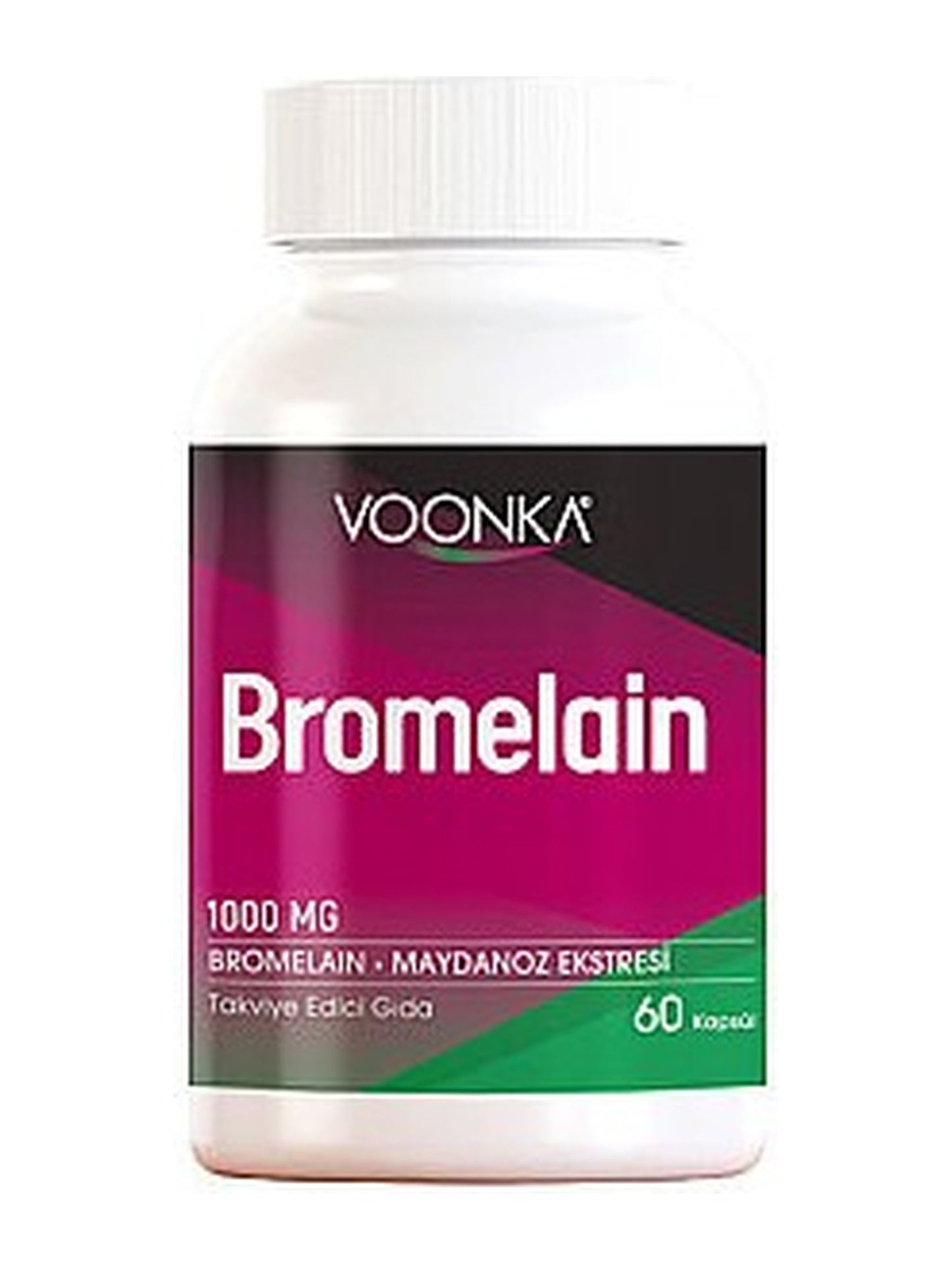 Voonka Bromelain Takviye Edici Gıda 60 Kapsül