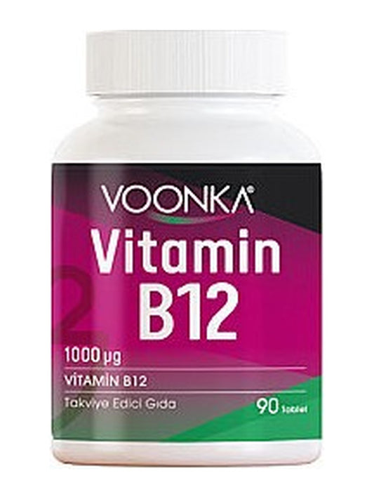 Voonka Vitamin B12 İçerikli Takviye Edici Gıda 90 Tablet