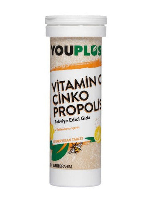 Youplus Vitamin C Çinko Propolis 20 Efervesan Tablet